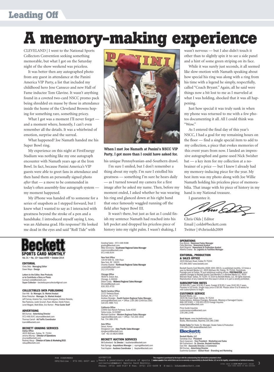 Sports Card Monthly Magazine Preview Pages