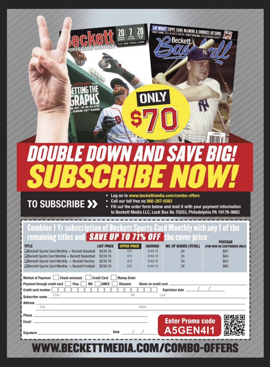 Sports Card Monthly Magazine Preview Pages