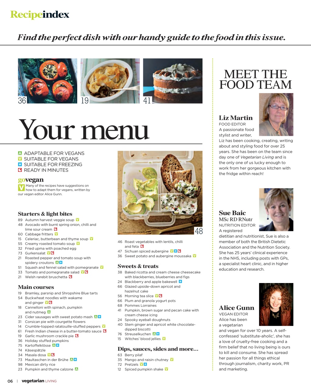 Vegetarian Living Preview Pages