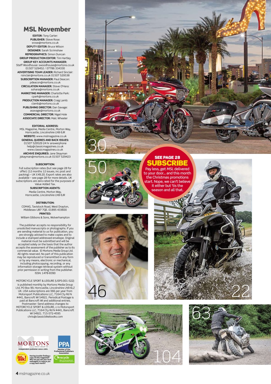Motorcycle Sport & Leisure Preview Pages
