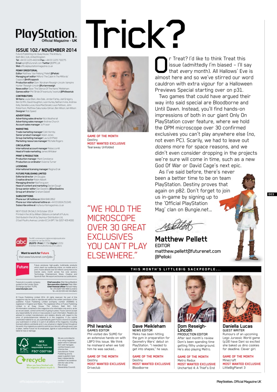 PLAY Magazine Preview Pages