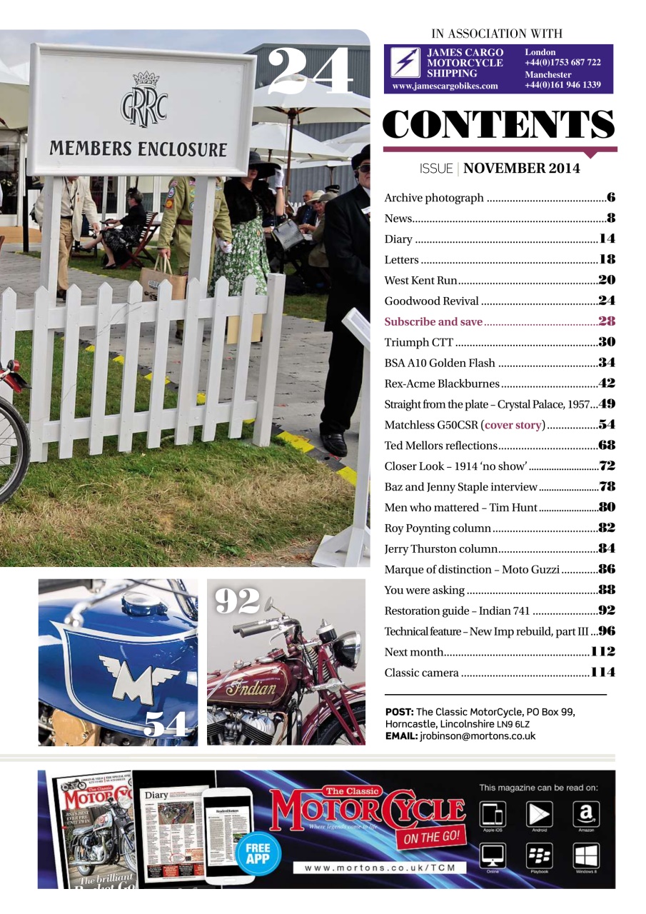 The Classic MotorCycle Preview Pages