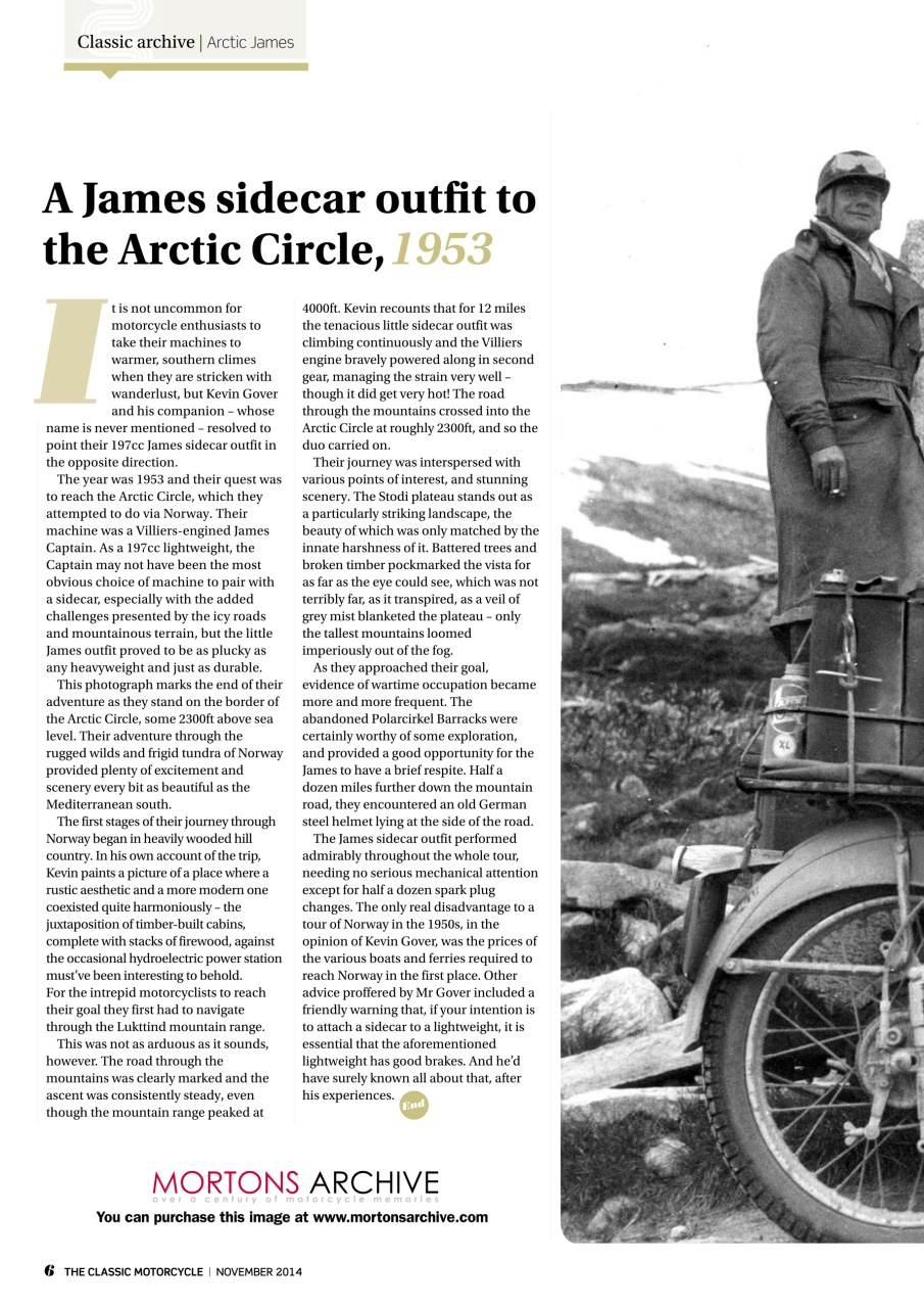 The Classic MotorCycle Preview Pages