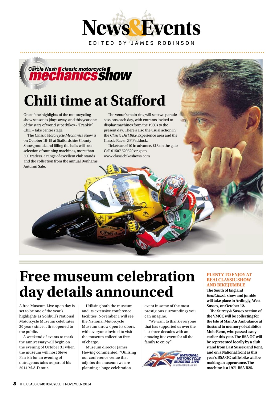 The Classic MotorCycle Preview Pages