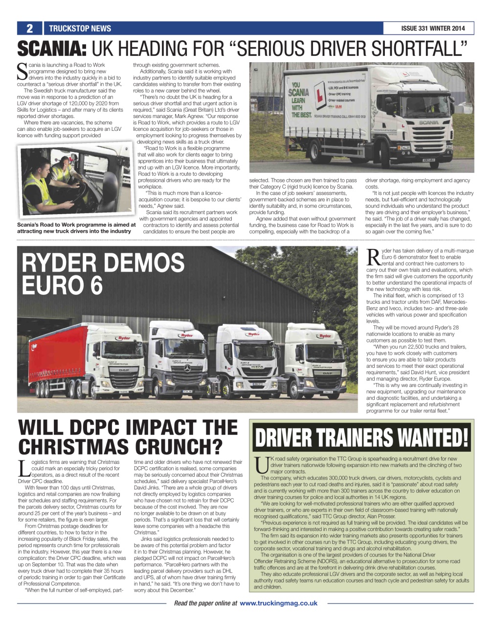 Truckstop News Preview Pages