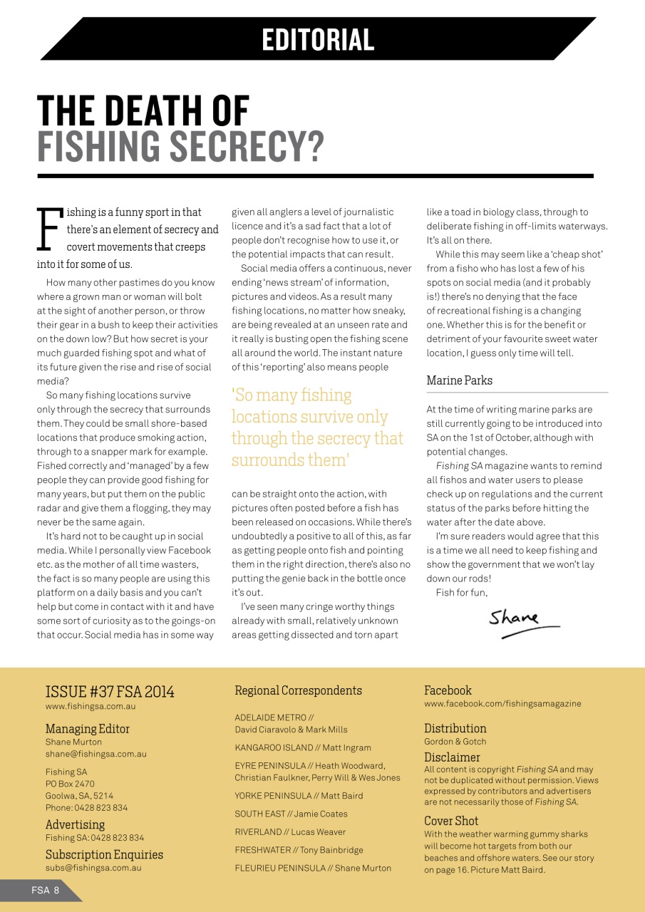 Fishing SA Preview Pages