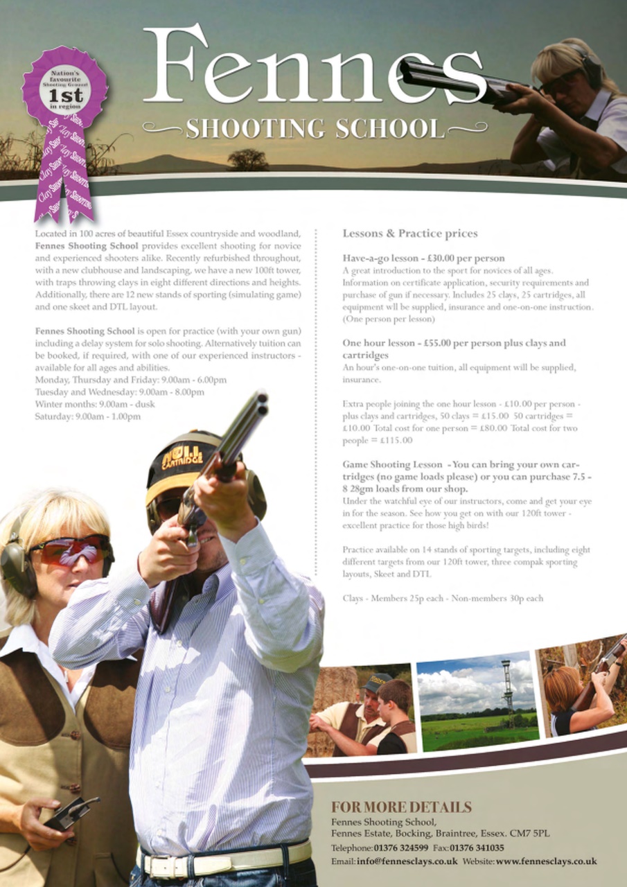 Clay Shooting Preview Pages