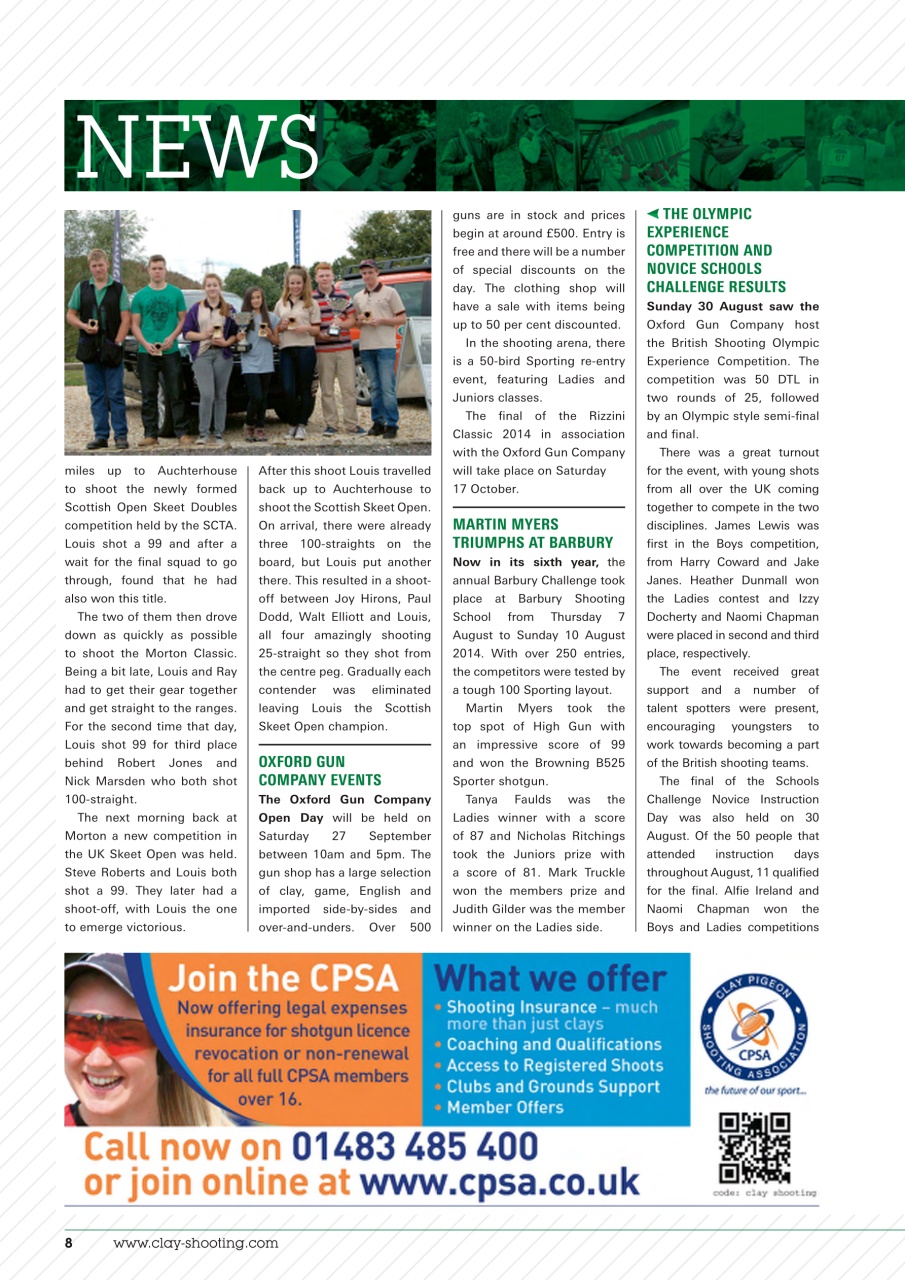 Clay Shooting Preview Pages