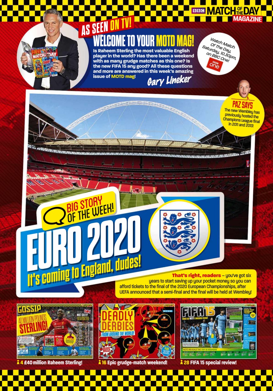 Match of the Day Preview Pages