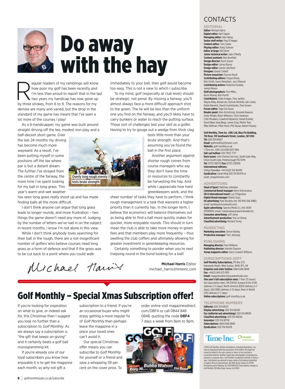 Golf Monthly Preview Pages