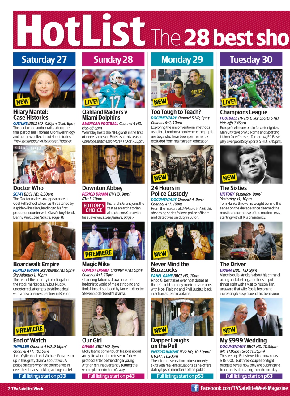 TV & Satellite Week Preview Pages