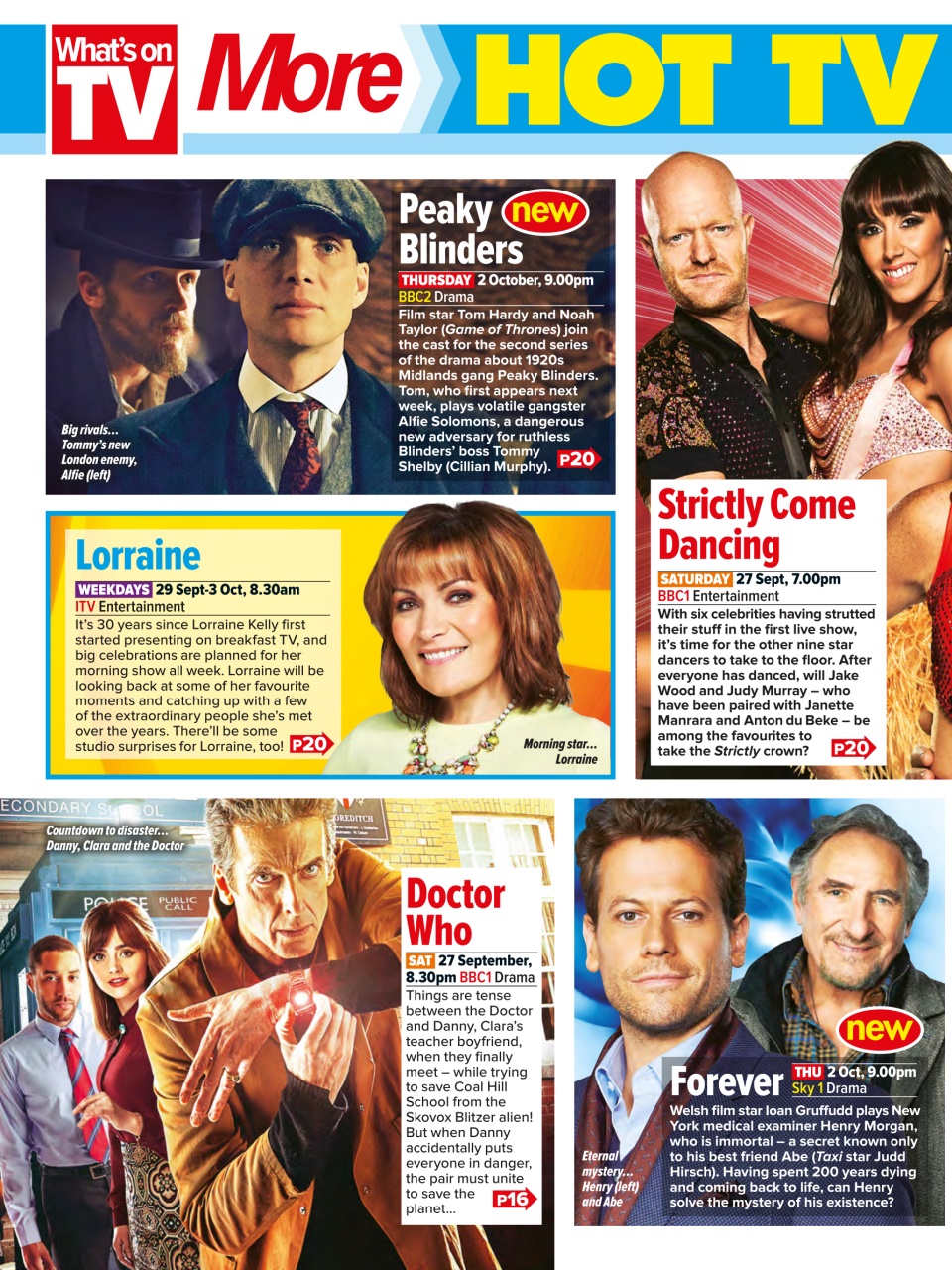 What's on TV Preview Pages
