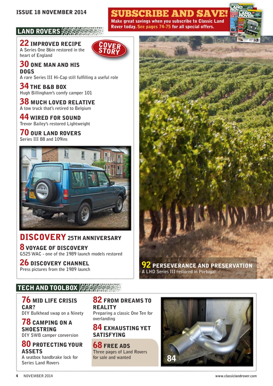 Classic Land Rover Magazine Preview Pages