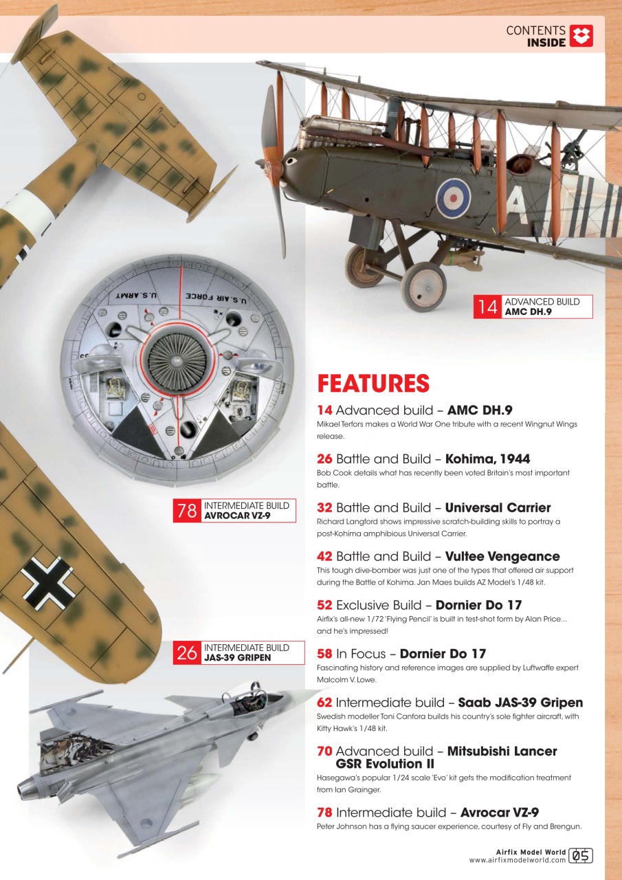 Airfix Model World Preview Pages