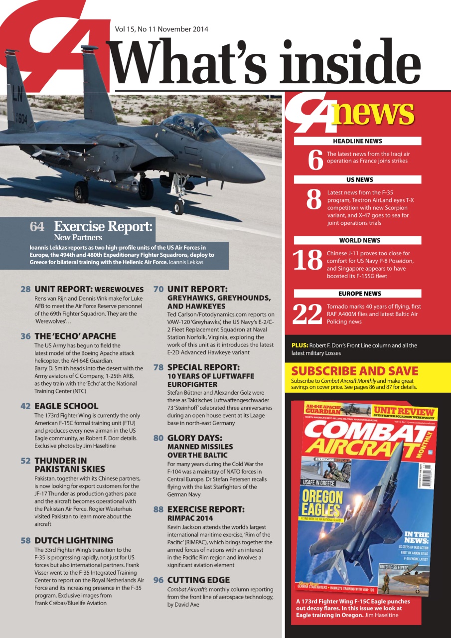 Combat Aircraft Journal Preview Pages