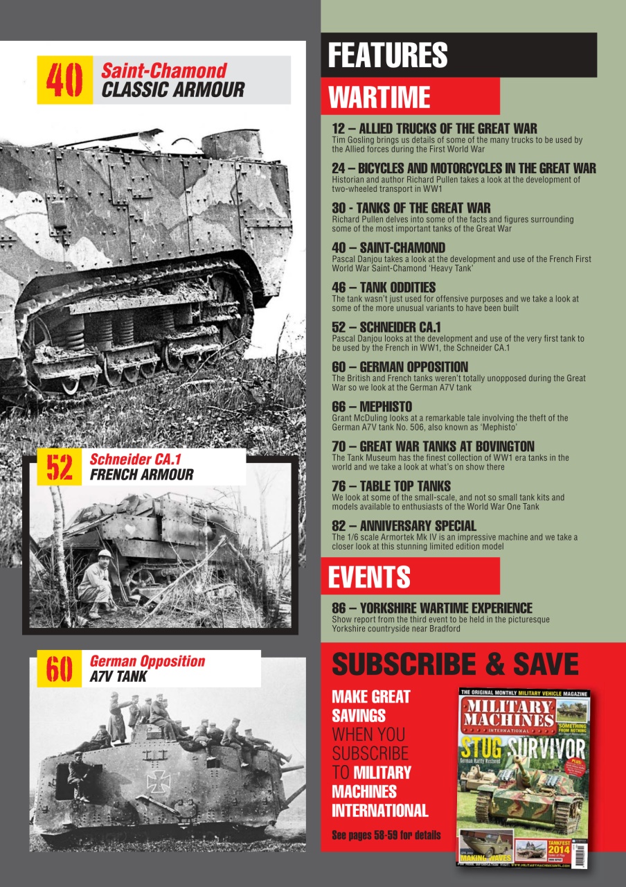 Military Machines International Preview Pages