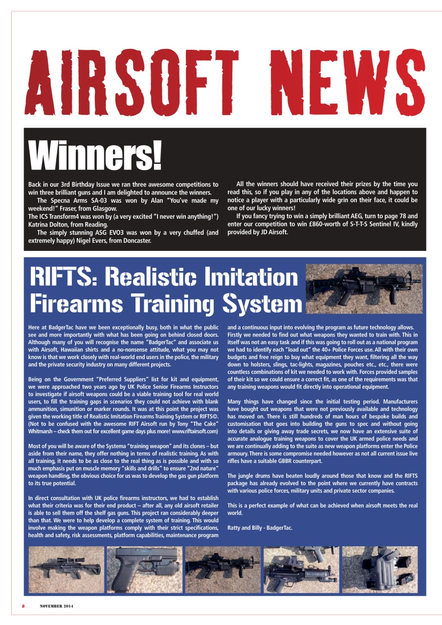 Airsoft Action Preview Pages