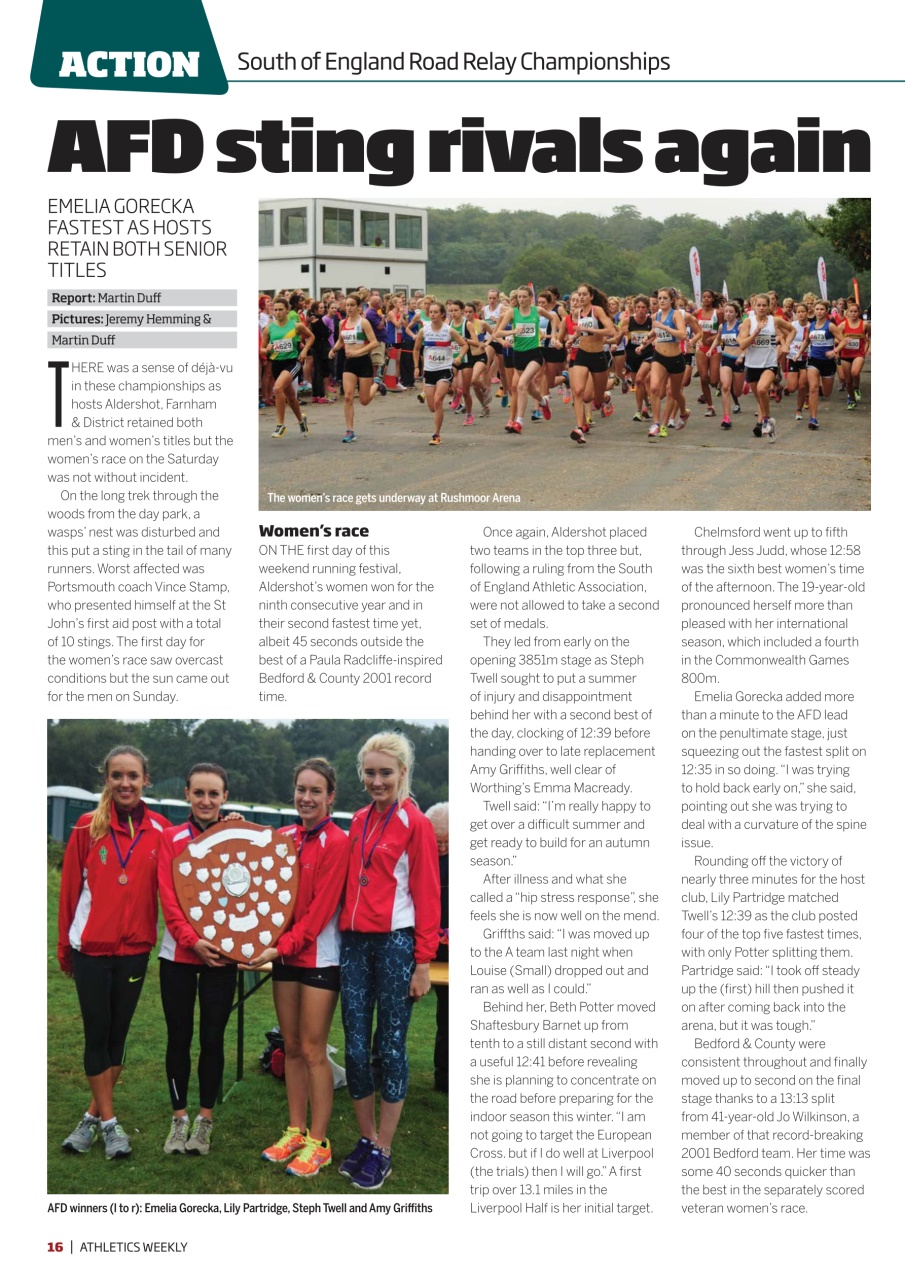 AW – Athletics Weekly Magazine Preview Pages
