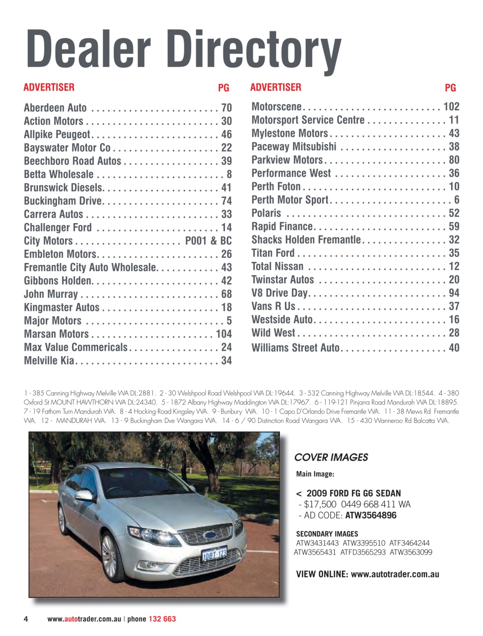 AutoTrader Preview Pages