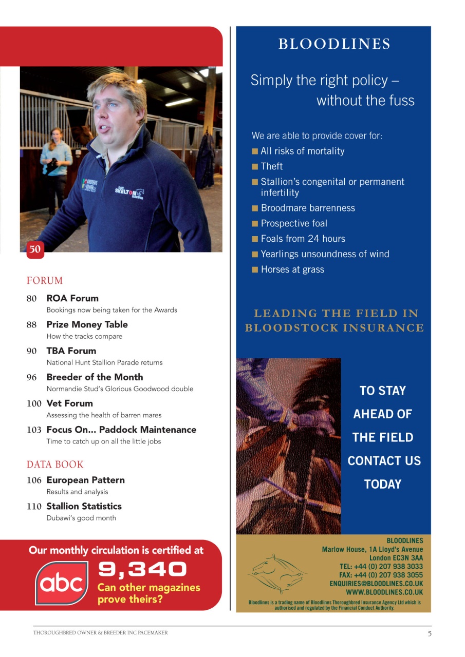 The Owner Breeder Preview Pages