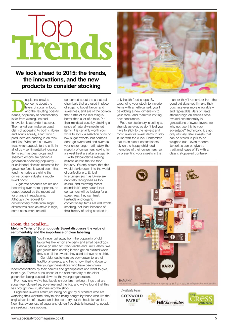 Speciality Food Preview Pages