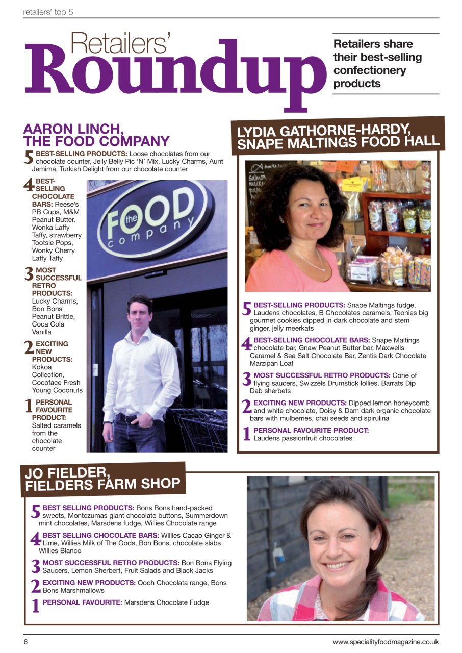 Speciality Food Preview Pages