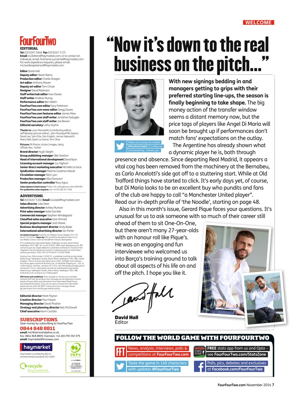 FourFourTwo Preview Pages