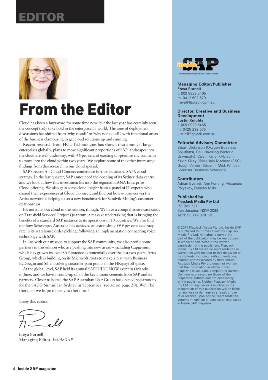 Inside SAP Preview Pages