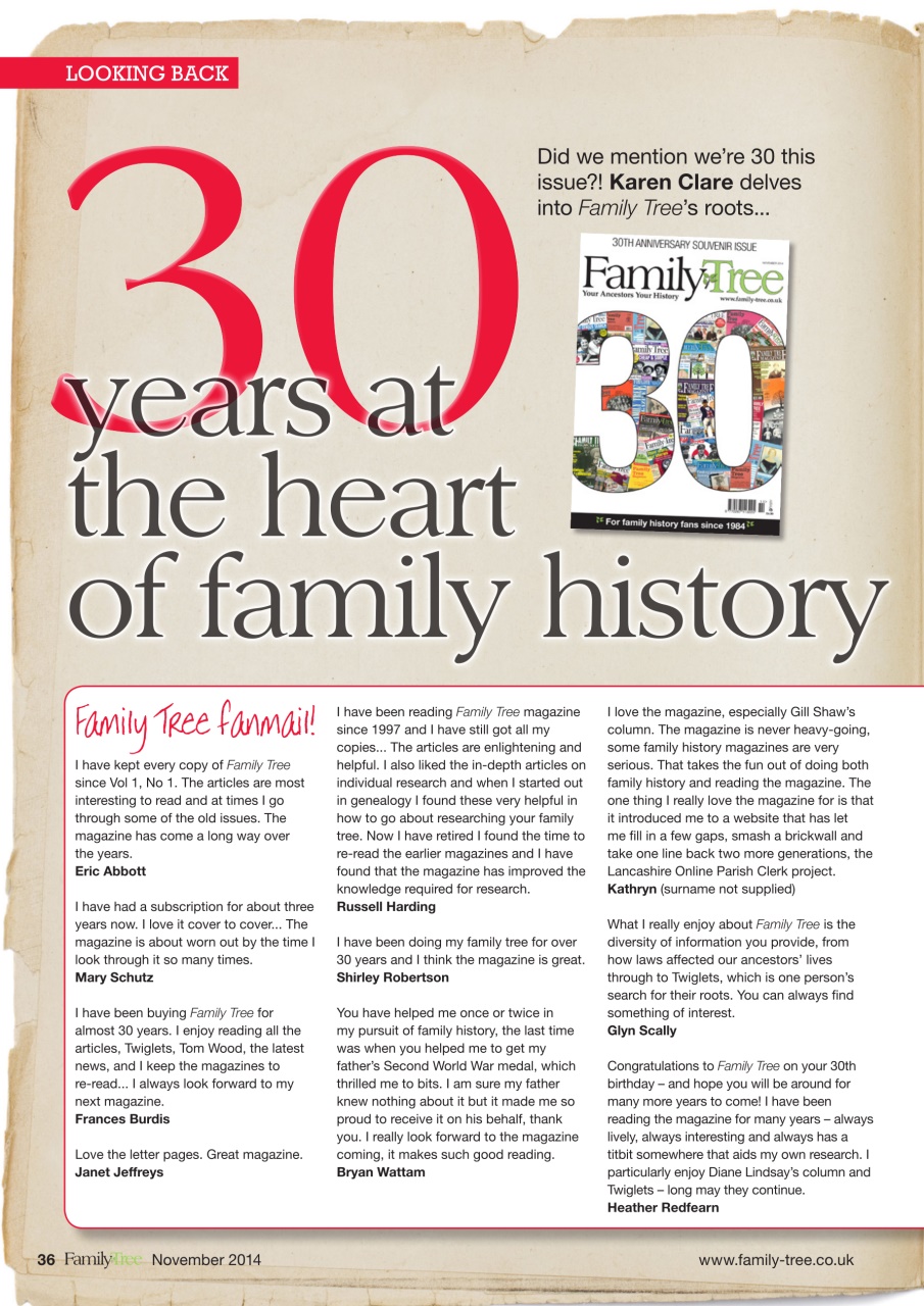 Family Tree Preview Pages