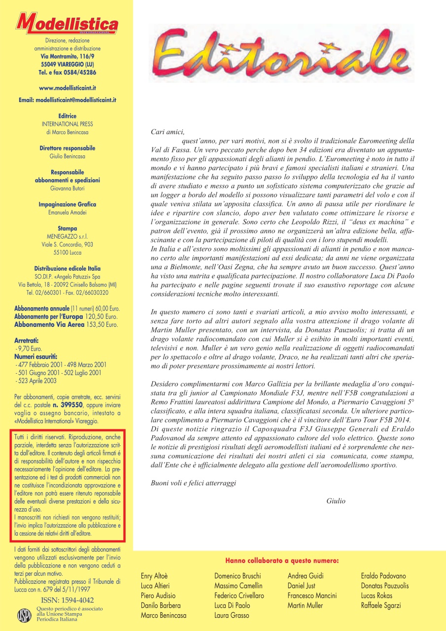 Modellistica International Preview Pages