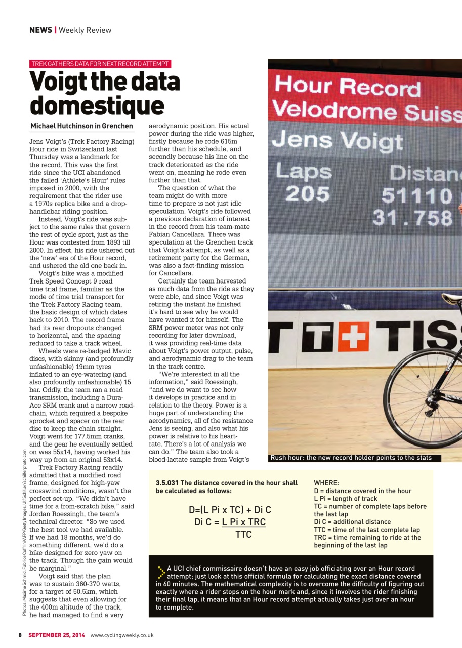 Cycling Weekly Preview Pages