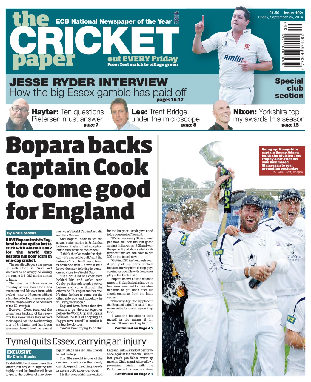 The Cricket Paper Preview Pages