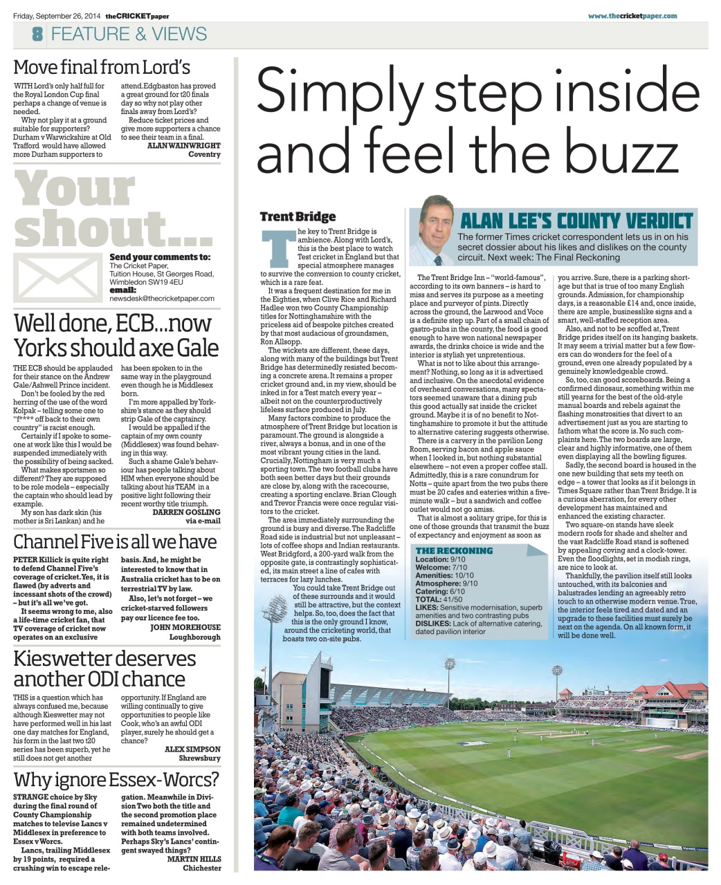 The Cricket Paper Preview Pages