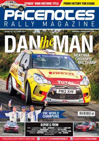 Pacenotes Rally magazine issue Issue 127 - October 2014