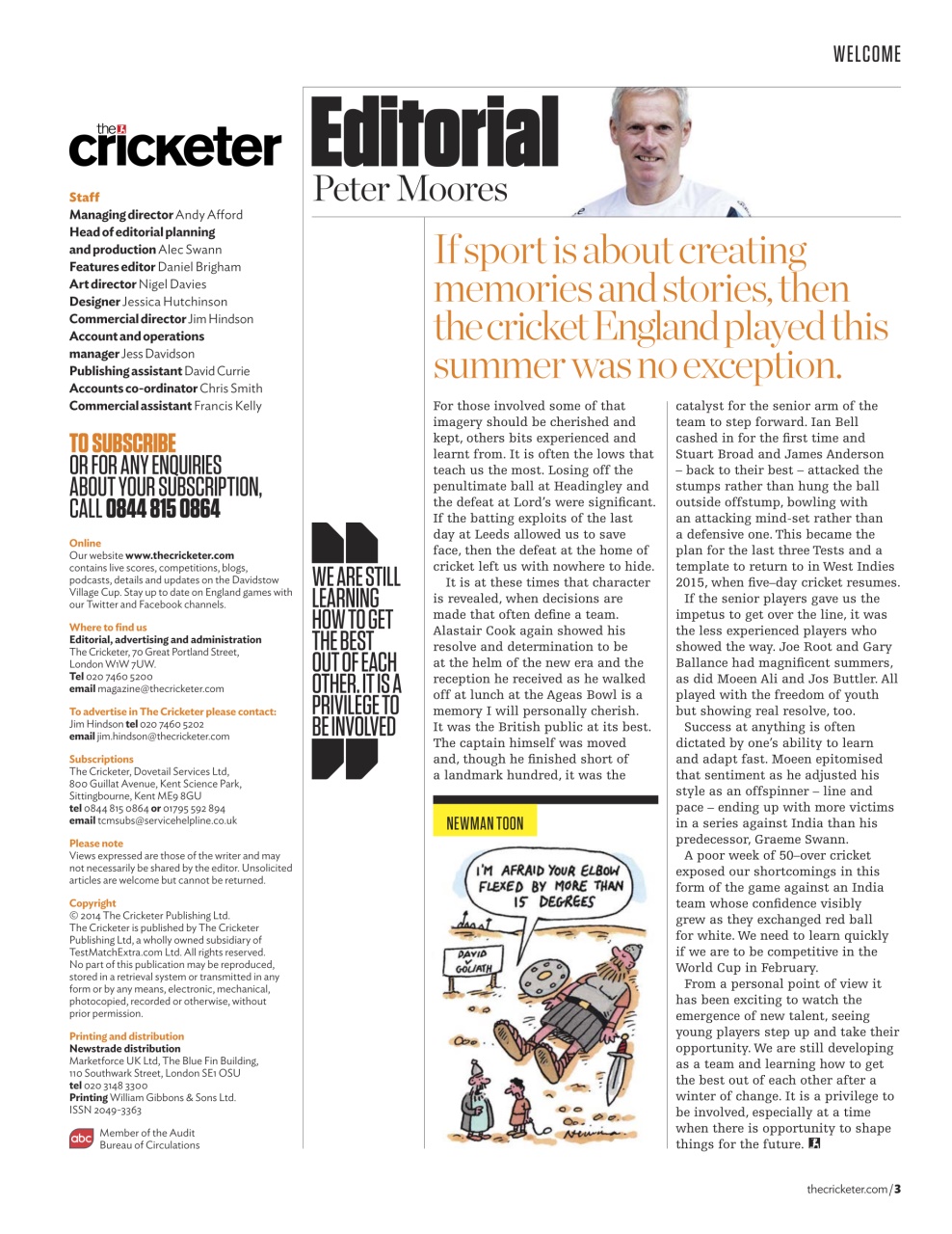 The Cricketer Magazine Preview Pages