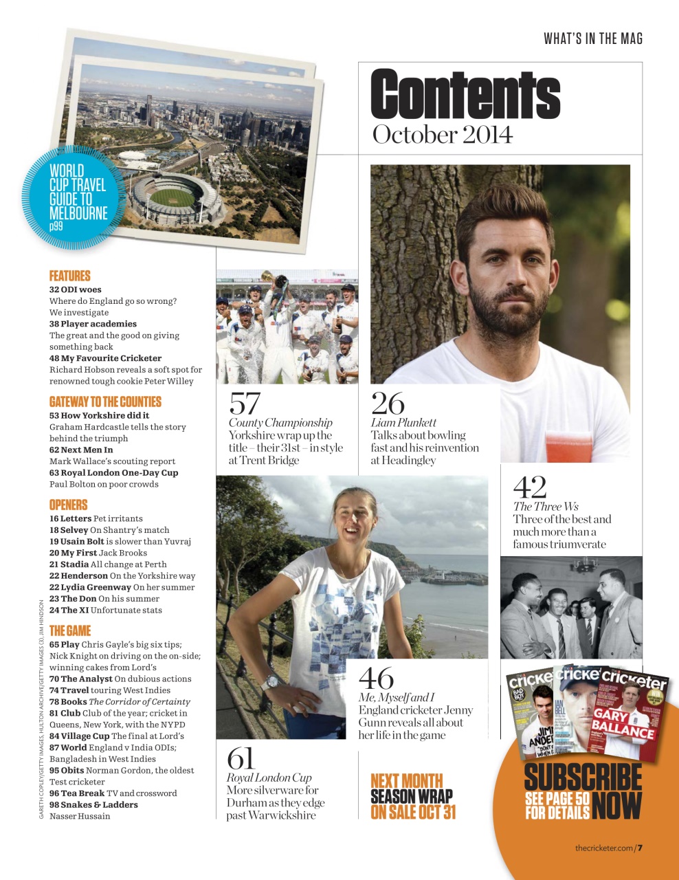 The Cricketer Magazine Preview Pages