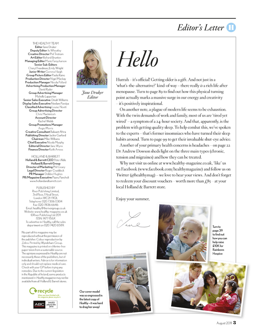 Healthy Magazine Preview Pages