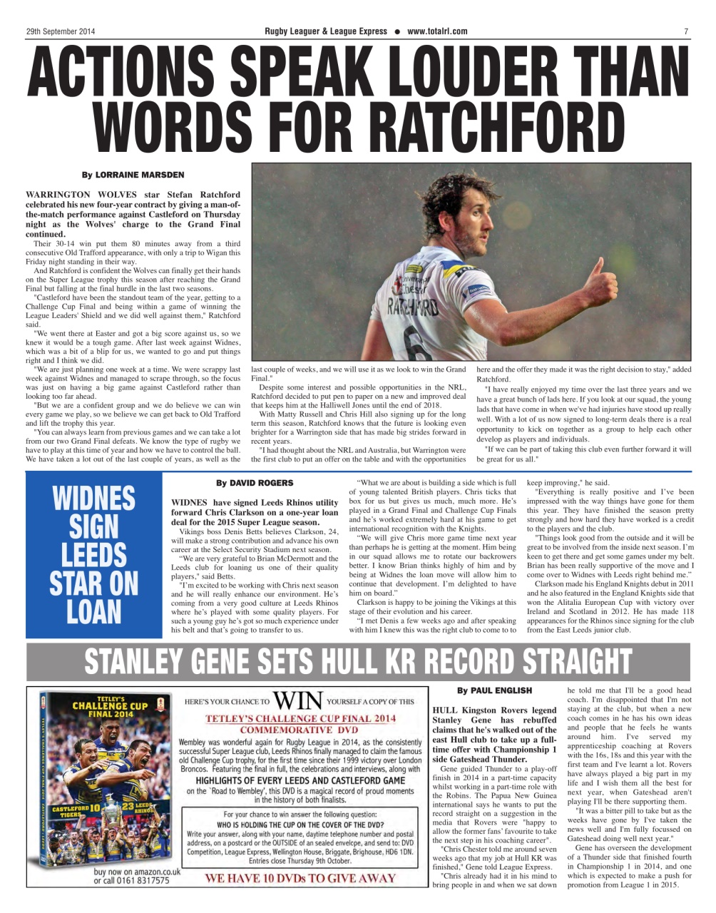 League Express Preview Pages