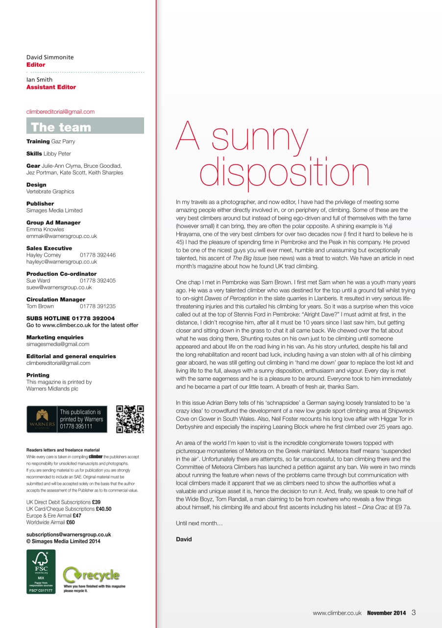 Climber Preview Pages