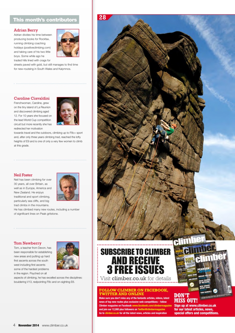 Climber Preview Pages