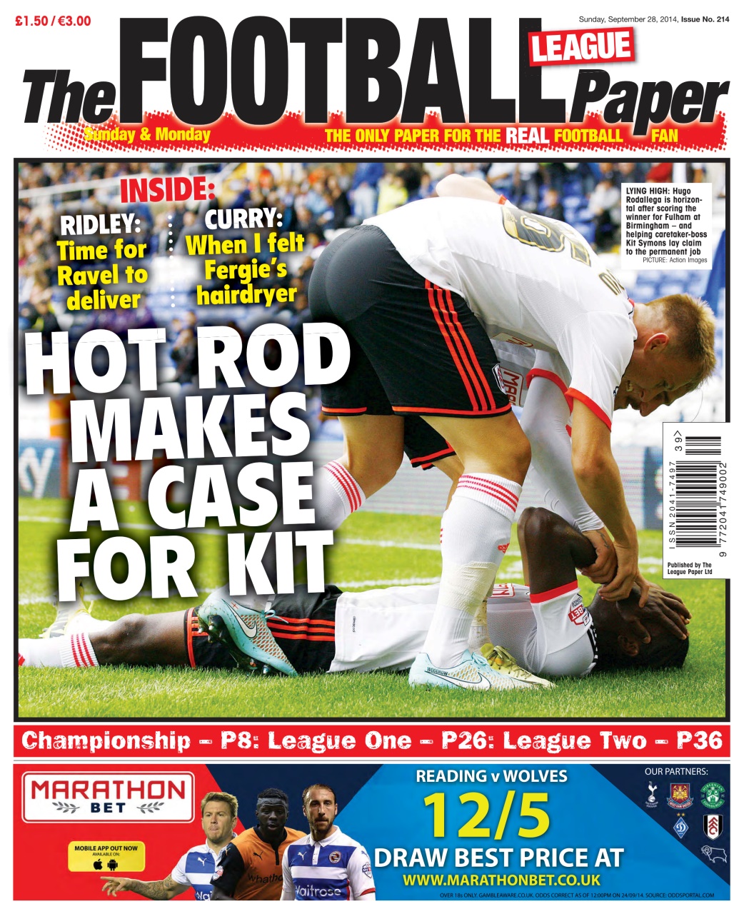 The Football League Paper Preview Pages
