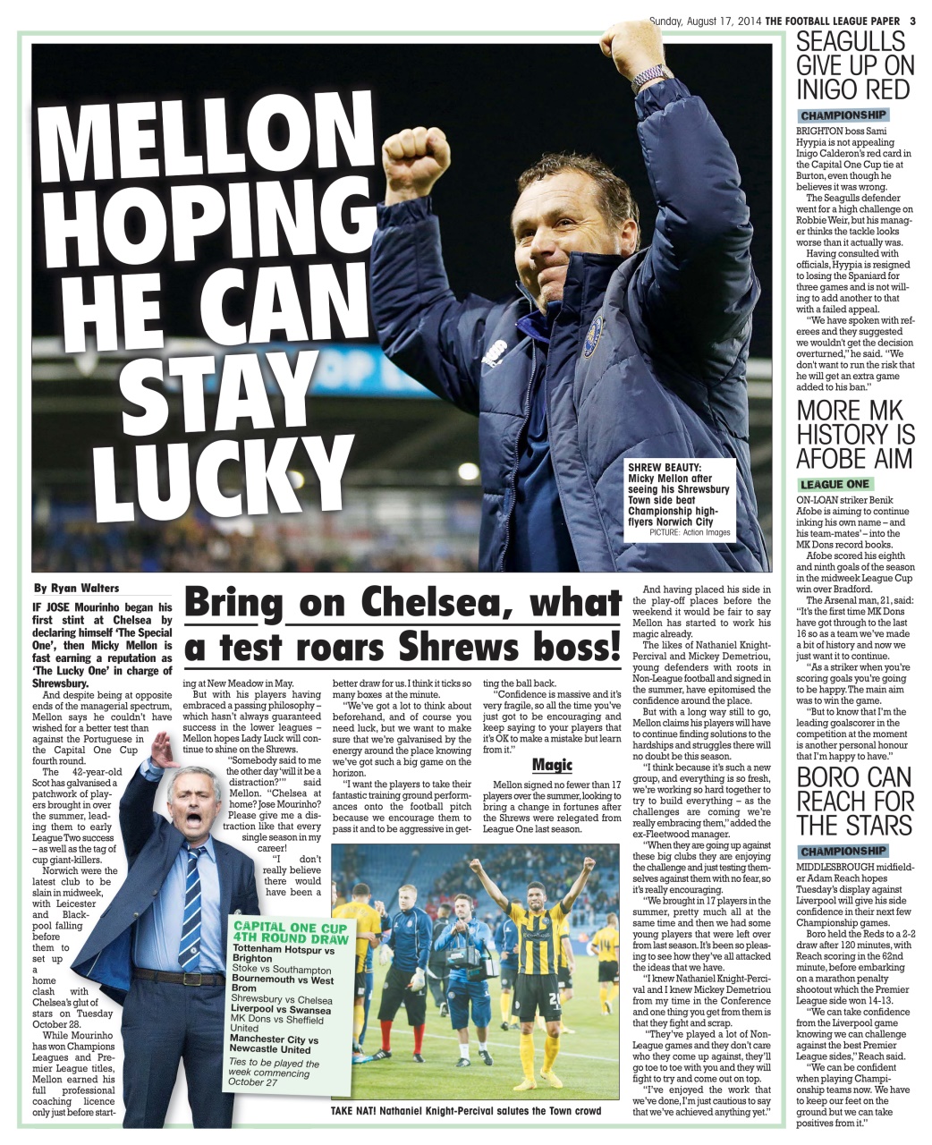 The Football League Paper Preview Pages