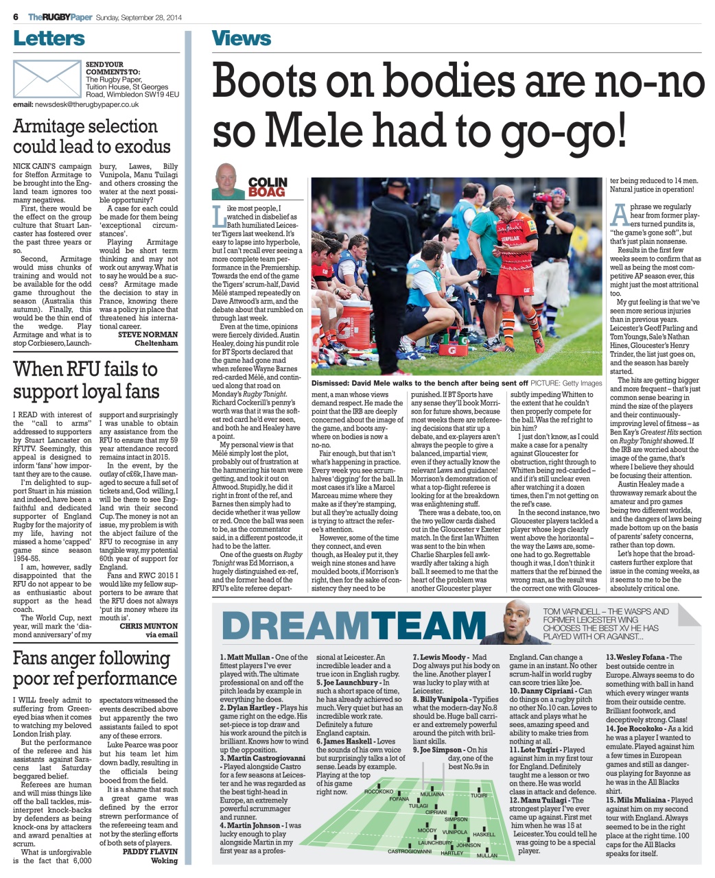 The Rugby Paper Preview Pages