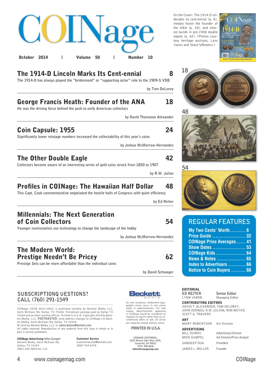 COINage Magazine Preview Pages
