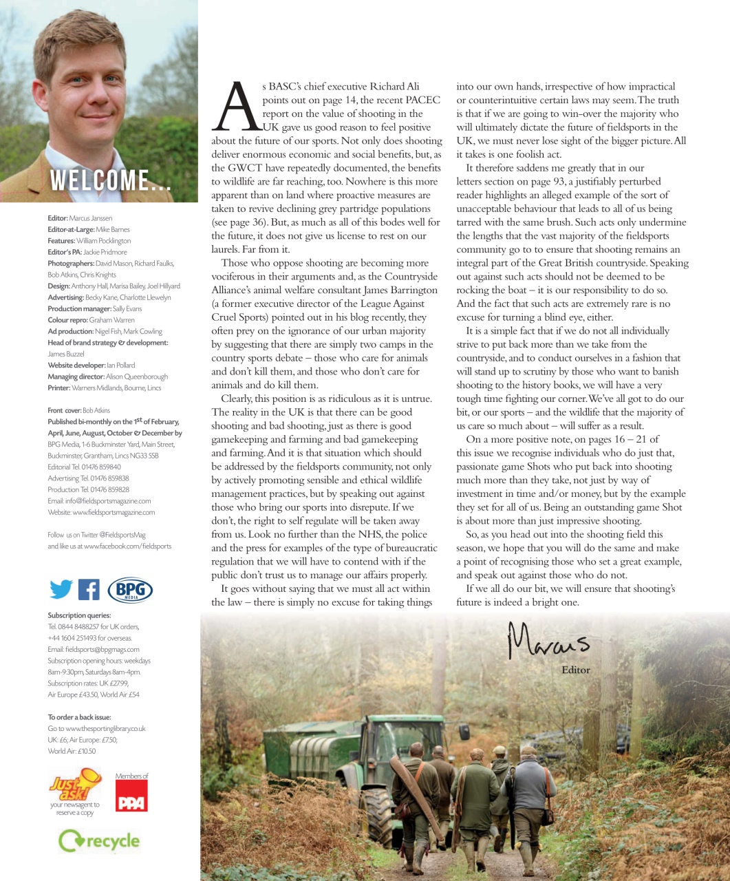 Fieldsports Journal Preview Pages