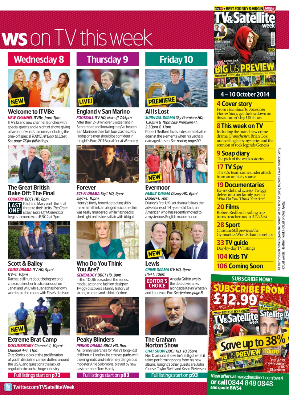 TV & Satellite Week Preview Pages