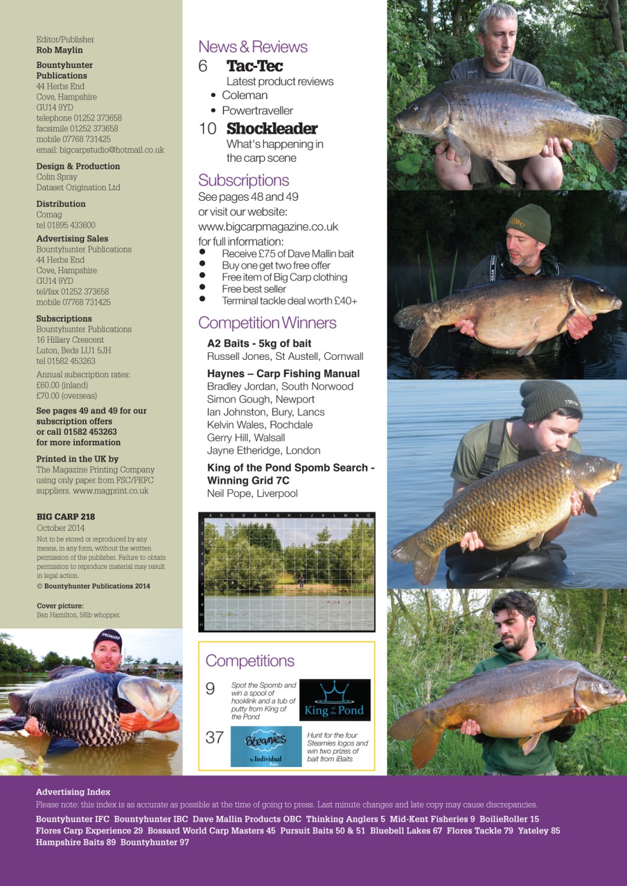 Big Carp Magazine Preview Pages