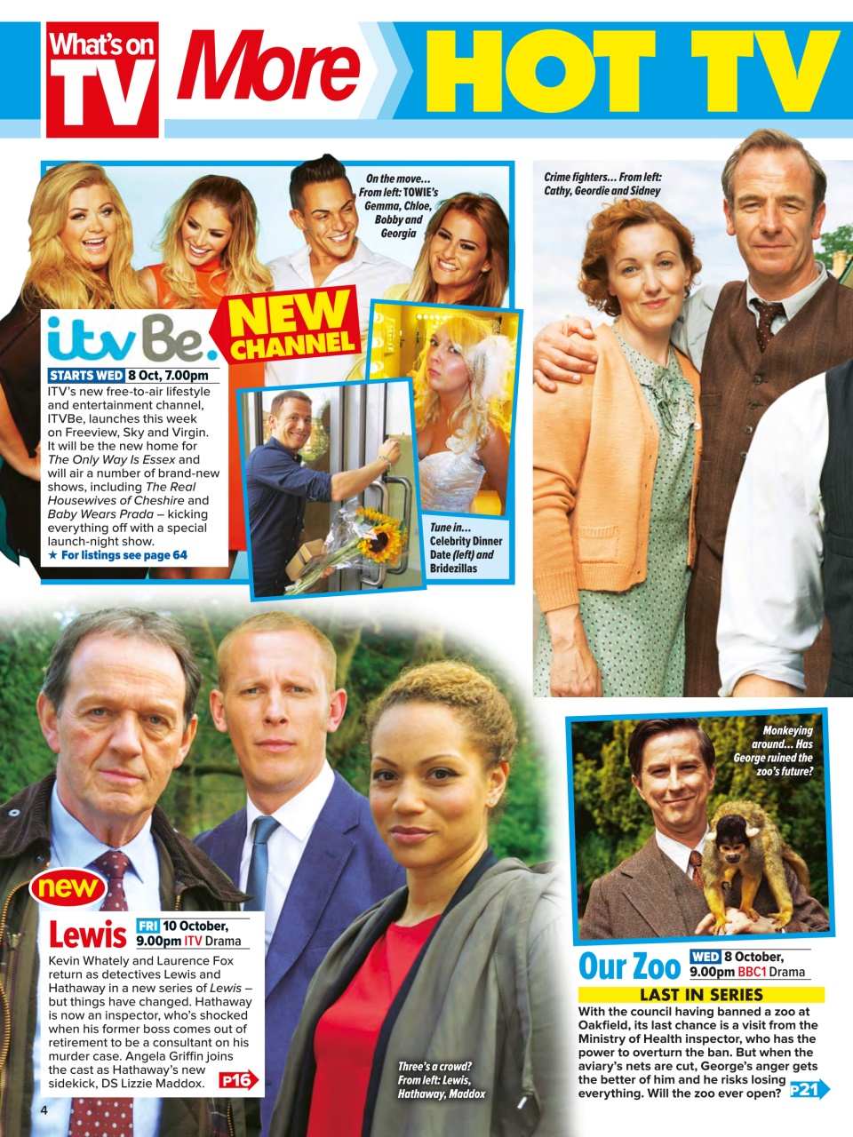 What's on TV Preview Pages
