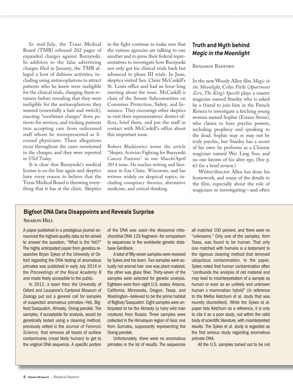 Skeptical Inquirer Preview Pages