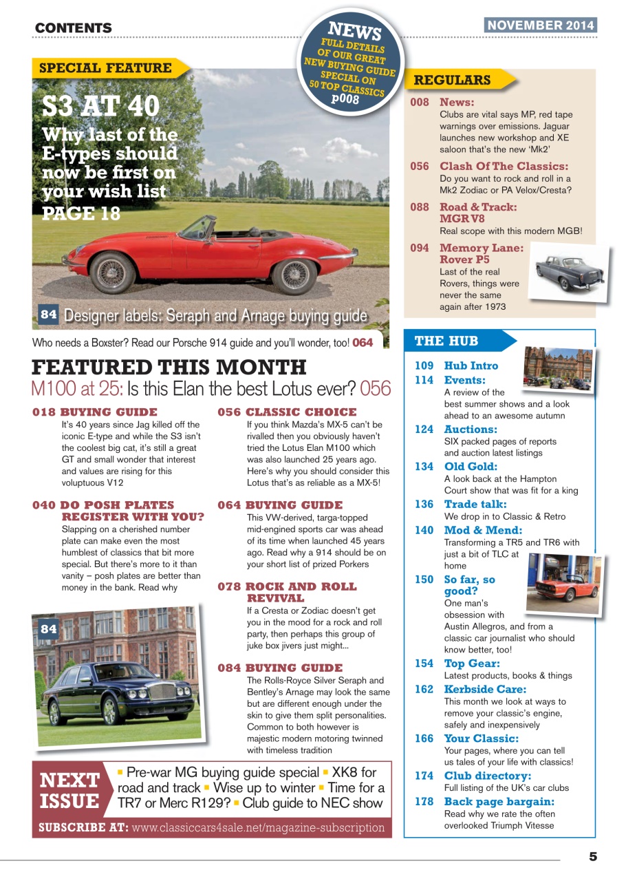 Classic Motoring Preview Pages